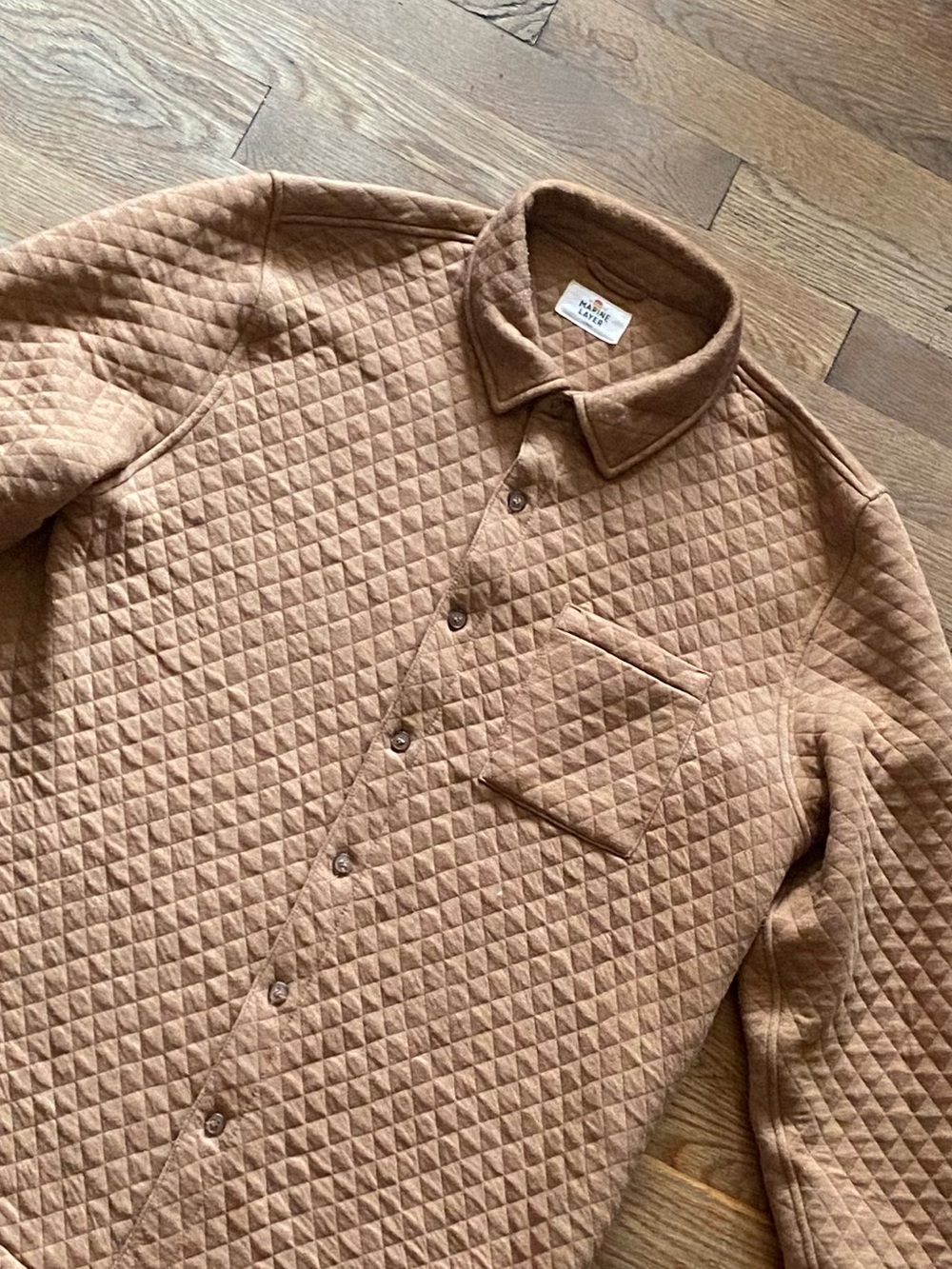 Marine Layer Custom Cut & Sew Corbet Quilted Overshirt - Picture 5 of 11